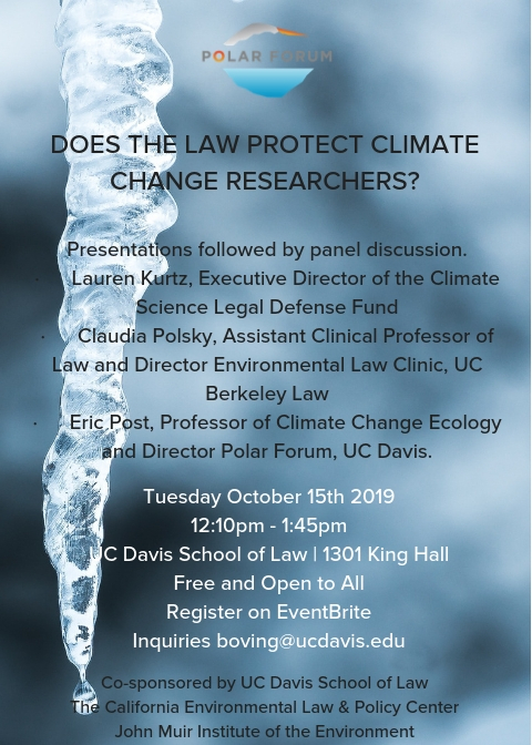 Does The Law Protect Climate Change Researchers?